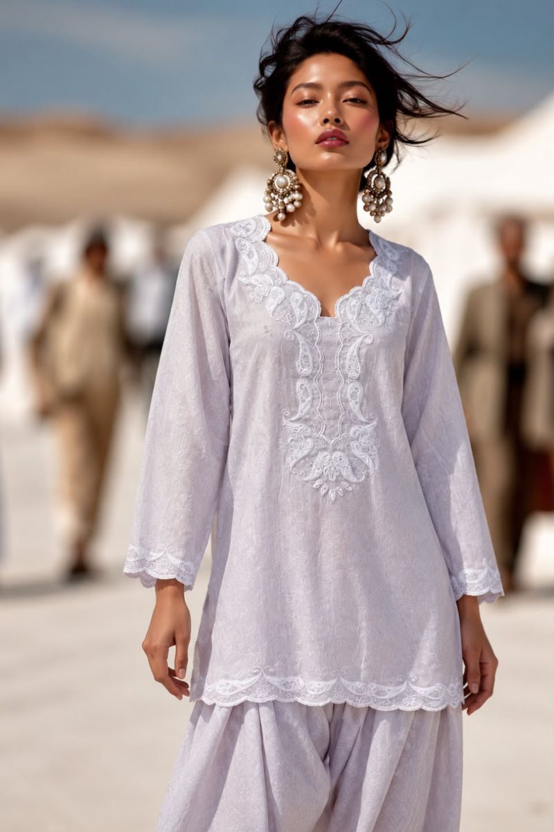 The Pearl Embroidered Two-Piece Set