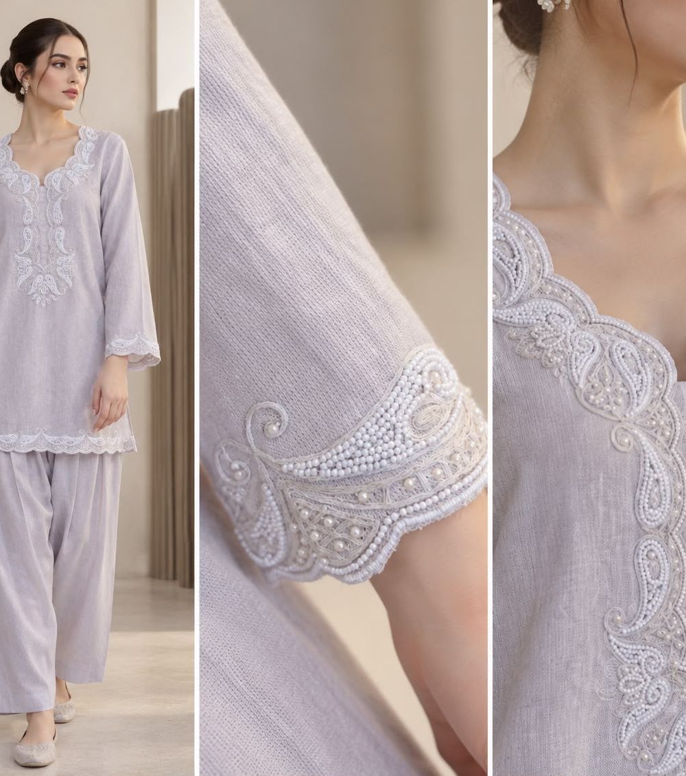 The Pearl Embroidered Two-Piece Set